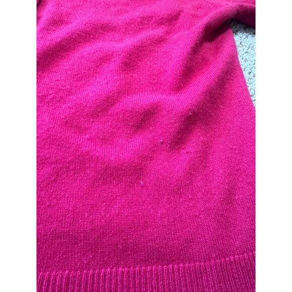 TALBOTS Women's Cardigan Sweater, Size XL, 100% CASHMERE, Hot Pink - Picture 11 of 11